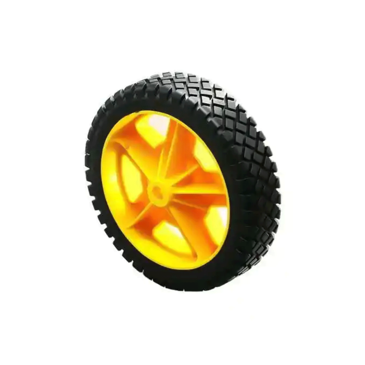 7" Hand Push Lawn Mower Diamond PVC PP Wheel