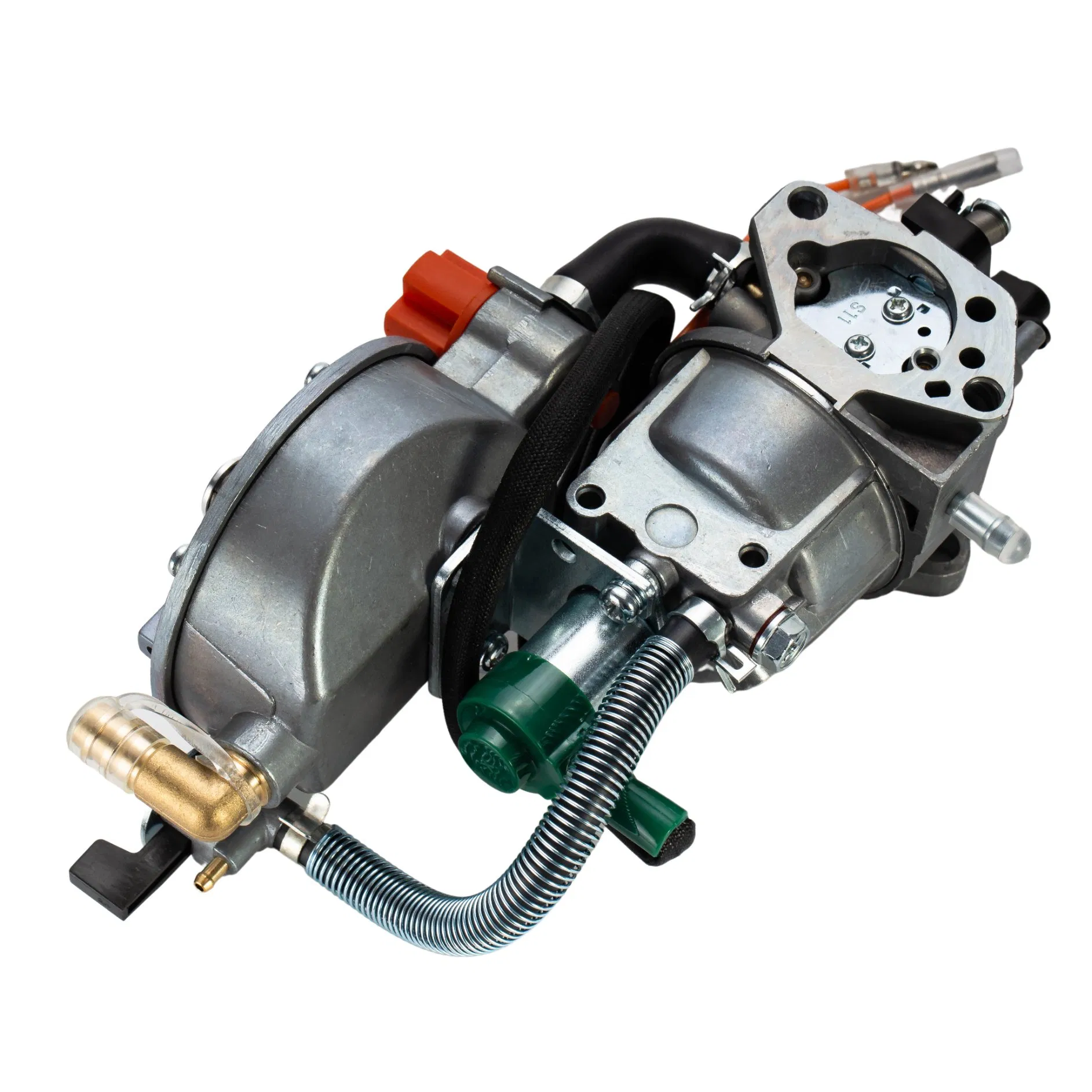 Karburátor Gx390 Dual Fuel pro generátor, LPG plyn, sada pro přestavbu LPG CNG pro generátor HD Gx390 188f 4,5-5,5kw 13-14HP, manuální sytič, šedá