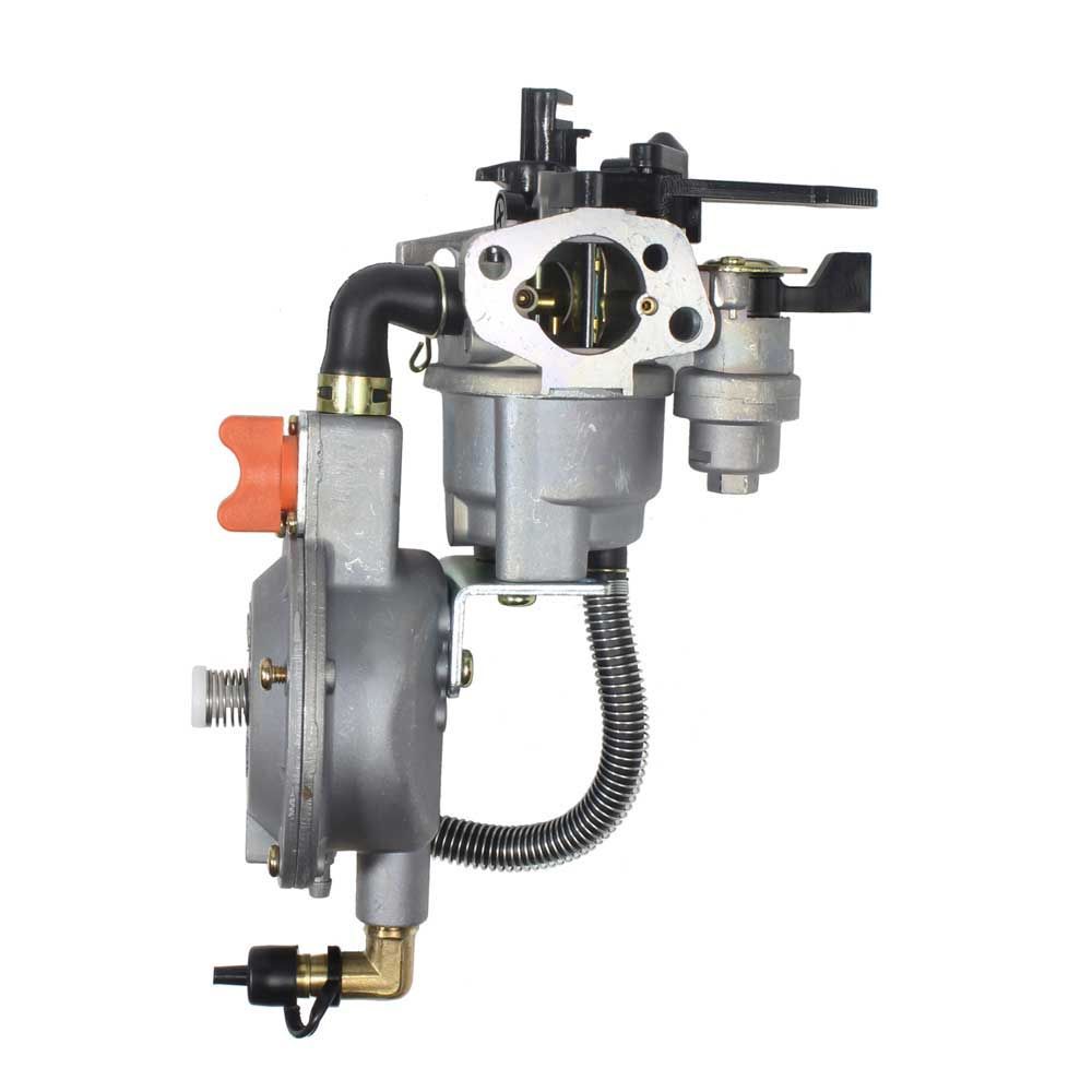 Dvoupalivový karburátor LPG/zemní plyn pro generátory Gx160, Gx200, 168f, 170f, benzín