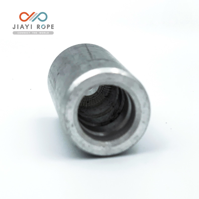 Aluminum ferrule for combination rope connecting