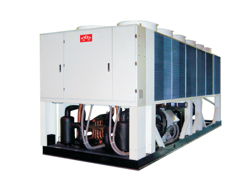 Air-cooled screw chiller and hot water unit