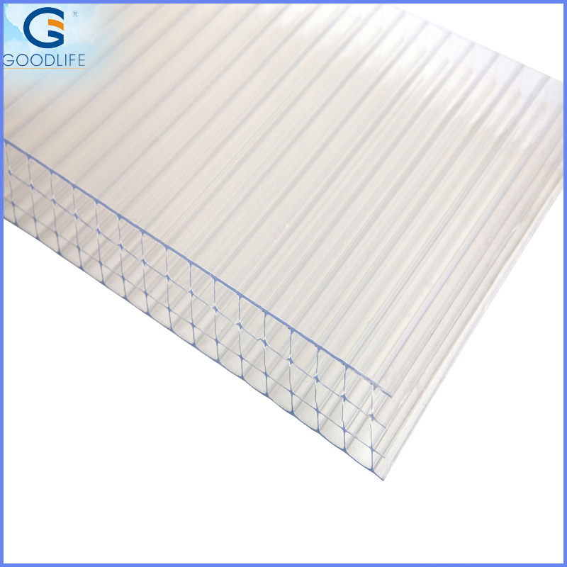 Transparent Polycarbonate Four-wall hollow sheet