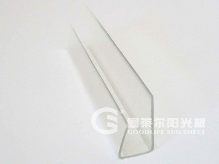 Accessories For Polycarbonate Sheet-Edge strip - Transparent