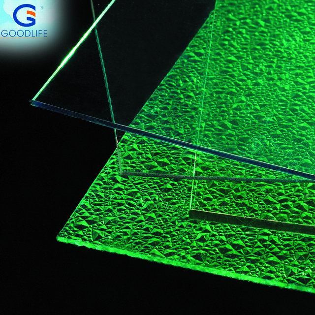 Grass-Green polycarbonate Dimond embossed sheet