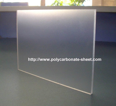 Clear abrasive solid sheet