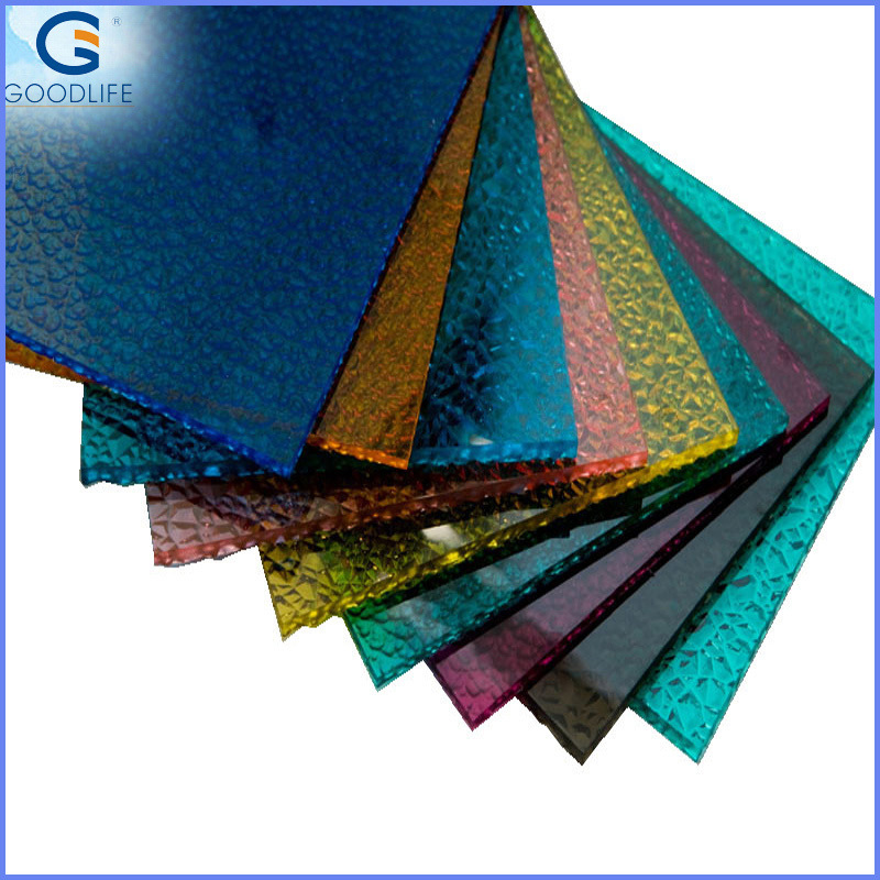 color polycarbonate emboosed sheet