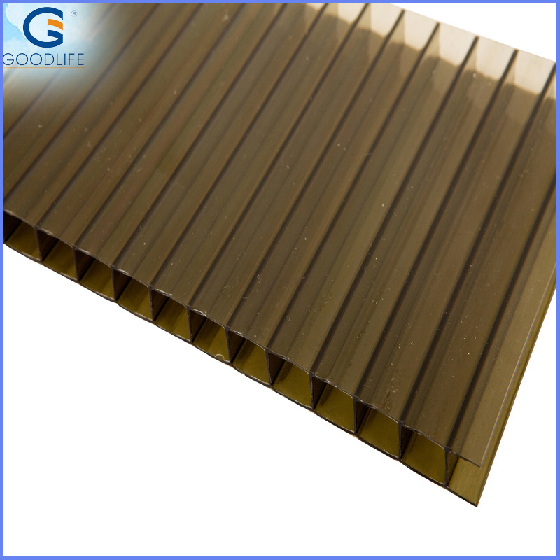 Bronze Polycarbonate twin-wall hollow sheet