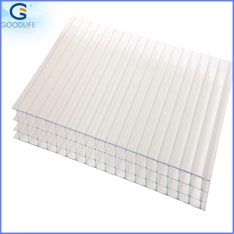 Transparent Polycarbonate Four-wall hollow sheet
