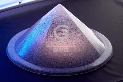Embossed cone skylight sheet