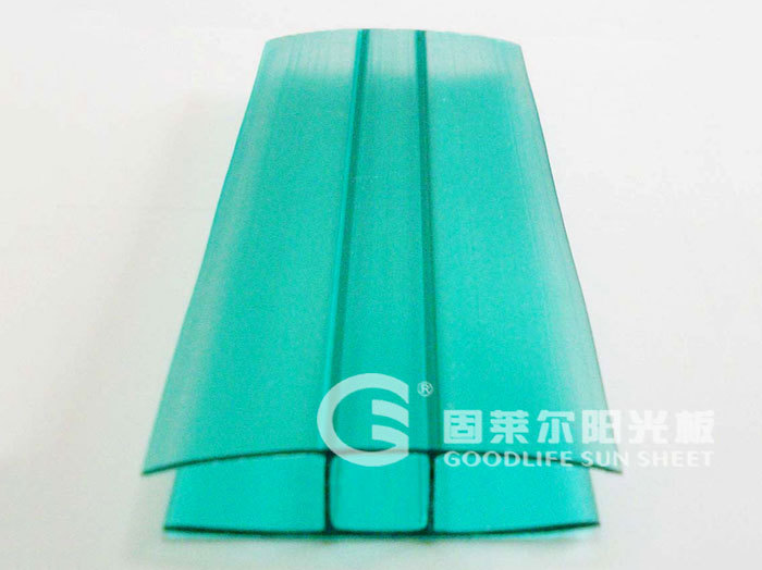 Accessories For Polycarbonate Sheet-PC-H connecting strip - green grass