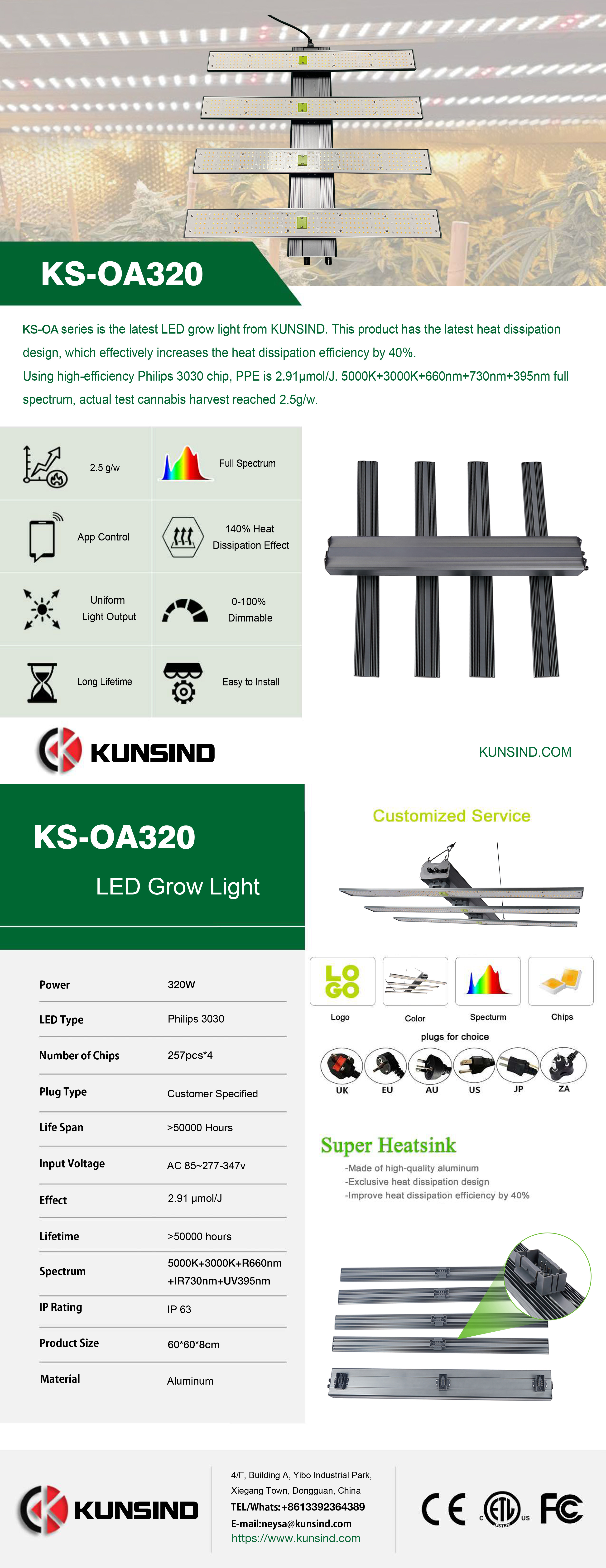 320W LED Grow Light