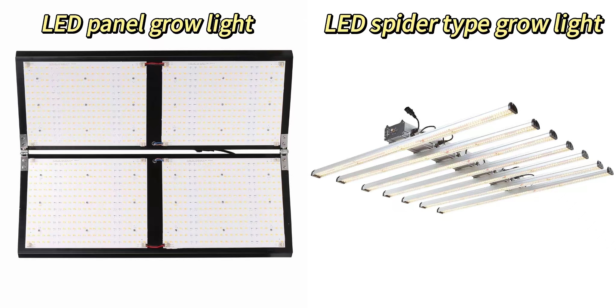 LED panel grow light