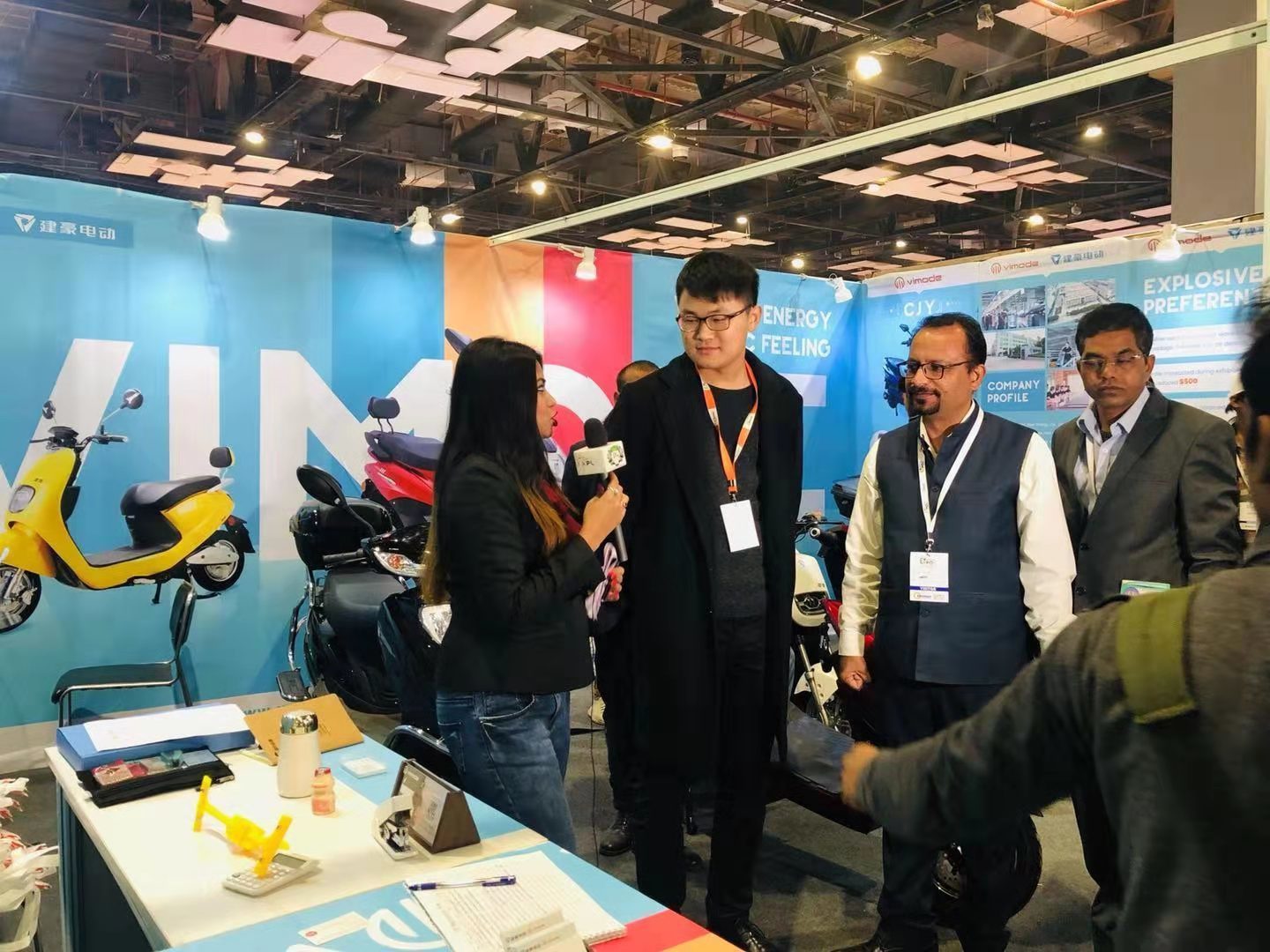 20191222 India Exhibition and media interview