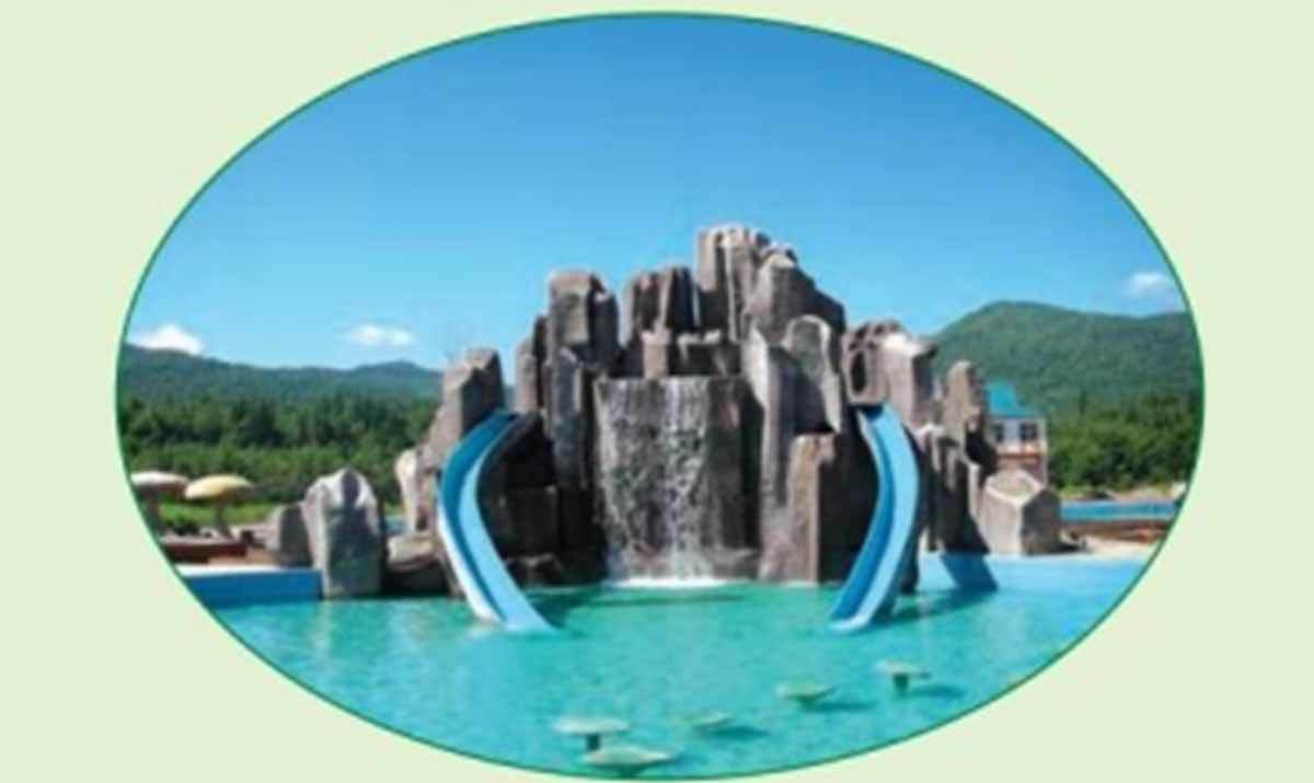 黑龙江伊春市国家森林公园山水瀑布