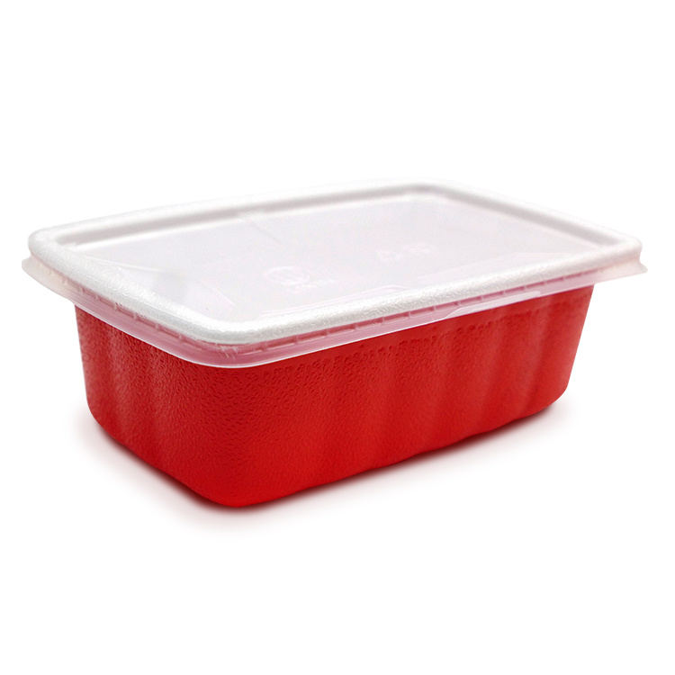 源厂定制环保微波炉PP 3格食品容器一次性塑料便当盒