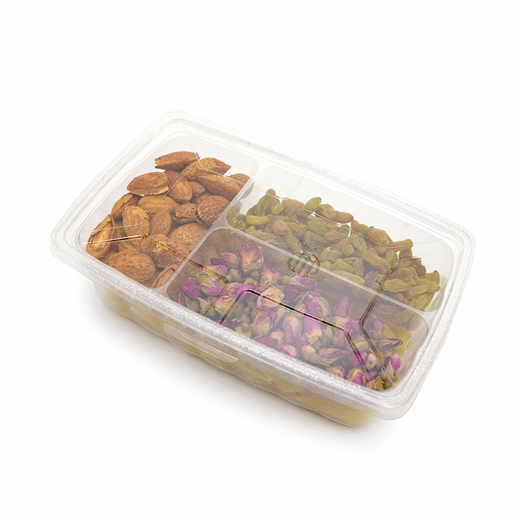 多功能1000ml PP塑料吸塑长方形取出便当盒，保温食物