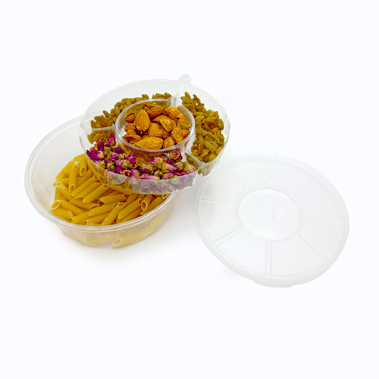 一次性食品级塑料高透明度冷盘专用便当饭盒