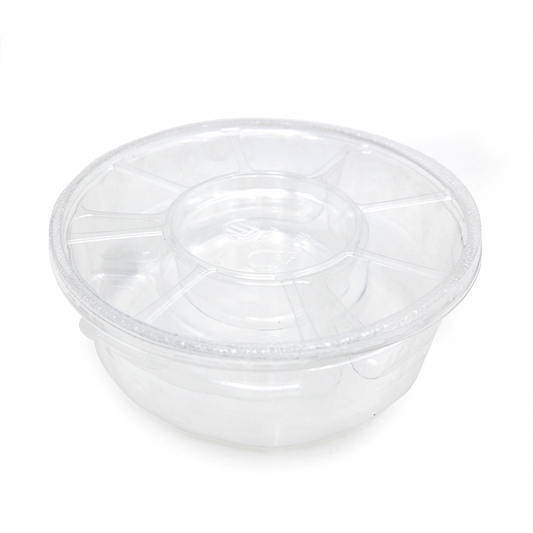 一次性食品级塑料高透明度冷盘专用便当饭盒