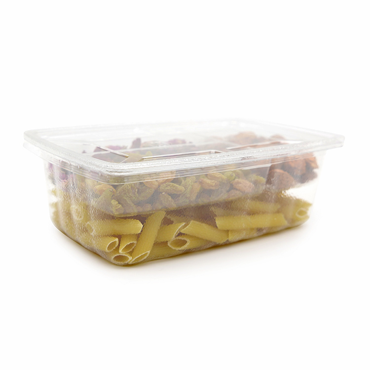 多功能1000ml PP塑料吸塑长方形取出便当盒，保温食物