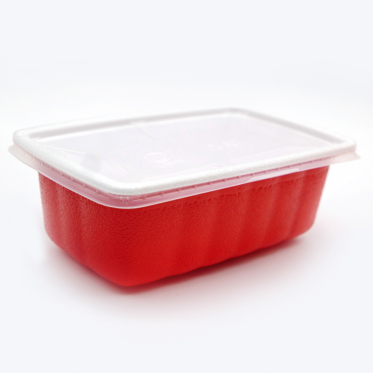 源厂定制环保微波炉PP 3格食品容器一次性塑料便当盒