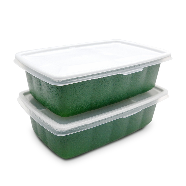 源厂定制环保微波炉PP 3格食品容器一次性塑料便当盒（三个尺寸七个颜色分开上）