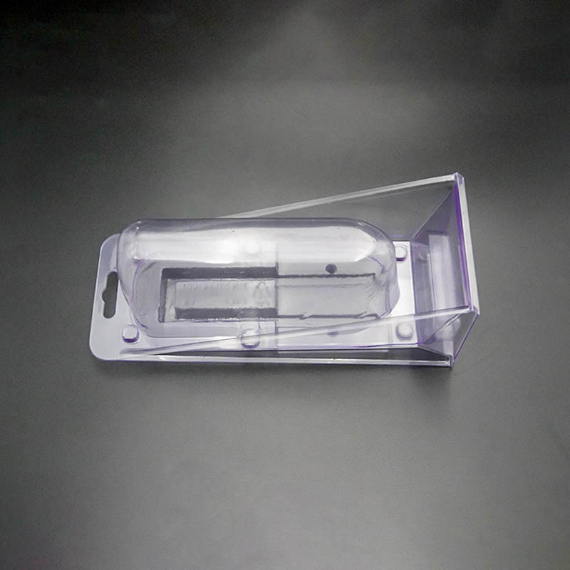 定制塑料透明PVC锁吸塑盒包装翻盖