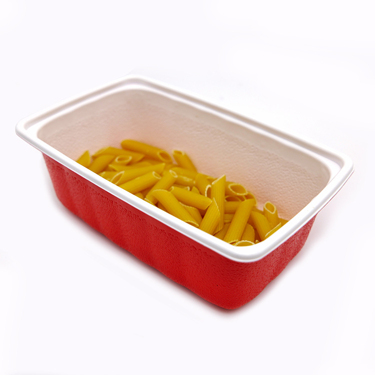 源厂定制环保微波炉PP 3格食品容器一次性塑料便当盒