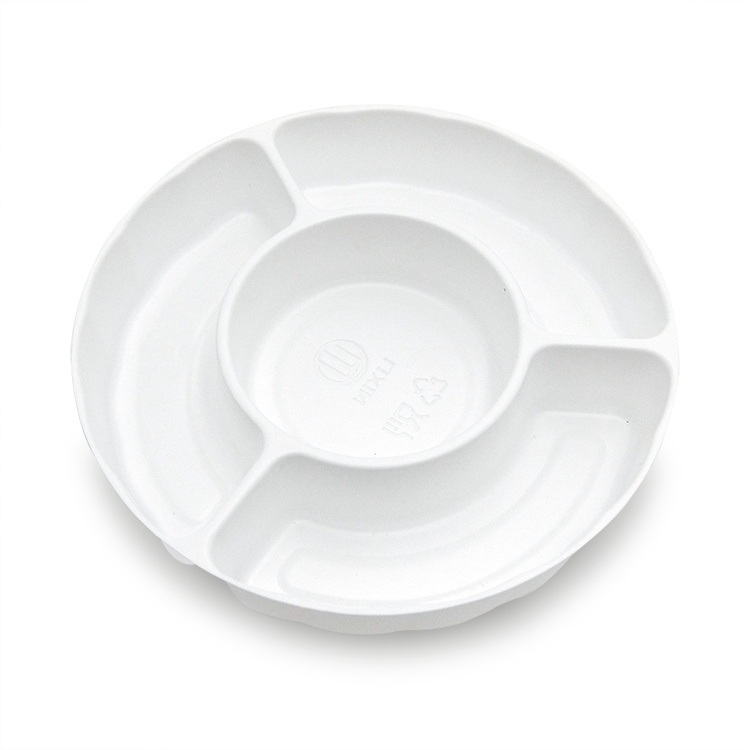 食品级一次性塑料PP圆形送餐容器饭盒