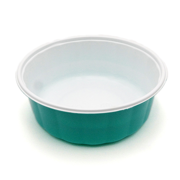 The food grade disposable plastic PP round food delivery container lunch box