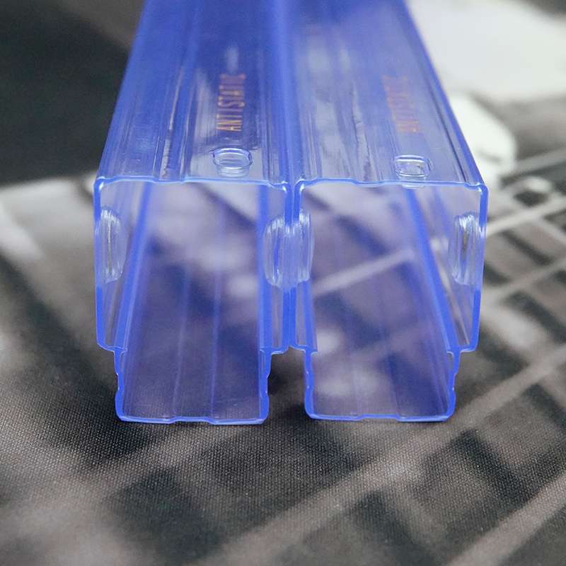 Customized Extrusion Plastic PVC Tube For Electronic Components Display