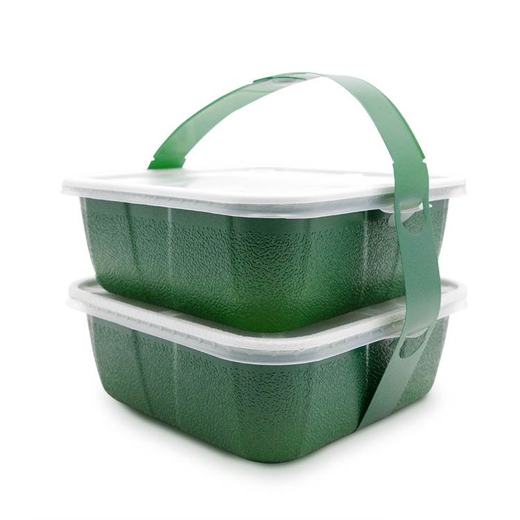 PP disposable leakproof take away food packaging lunch box with lid