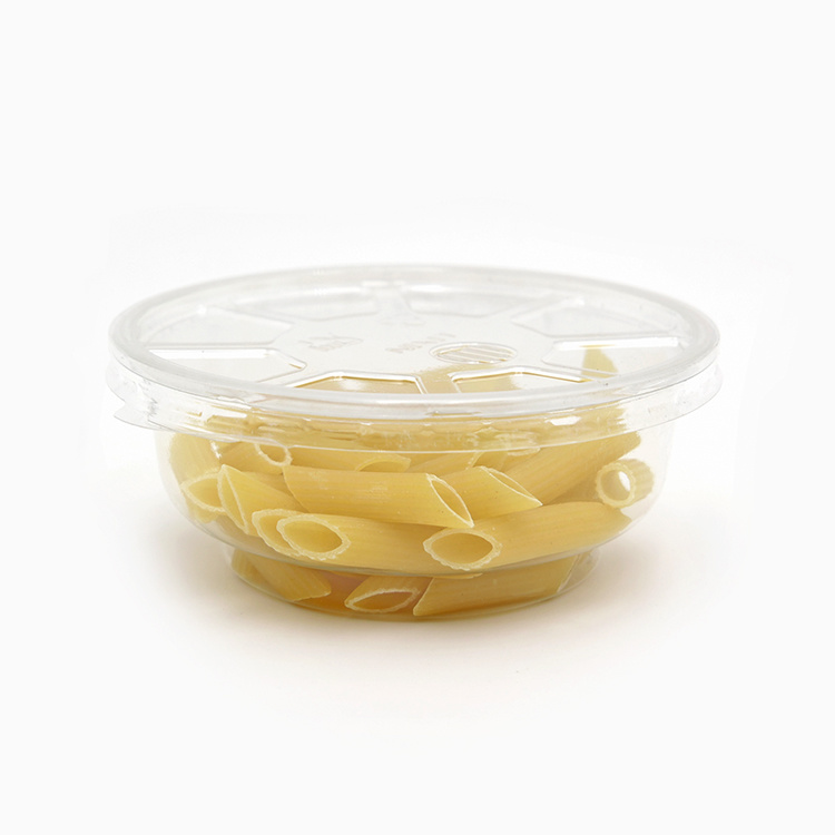 The cheap BPA free customized 300ml disposable clear plastic PP  PP soup take away bowl with lid