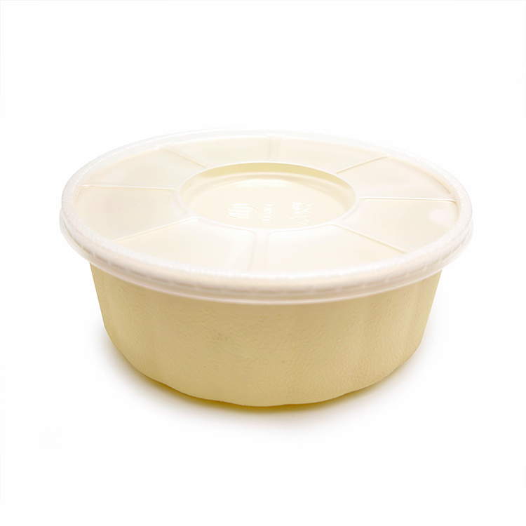 Source factory customization The eco friendly multifunction disposable biodegradable two layers round lunch box