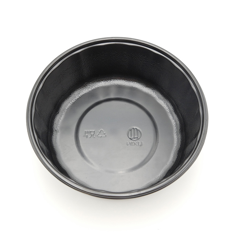 Wholesale Custom PP Food Grade Disposable Plastic Round Lunch Bento Box for Fast Food