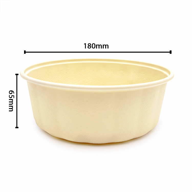 Source factory customization The eco friendly multifunction disposable biodegradable two layers round lunch box