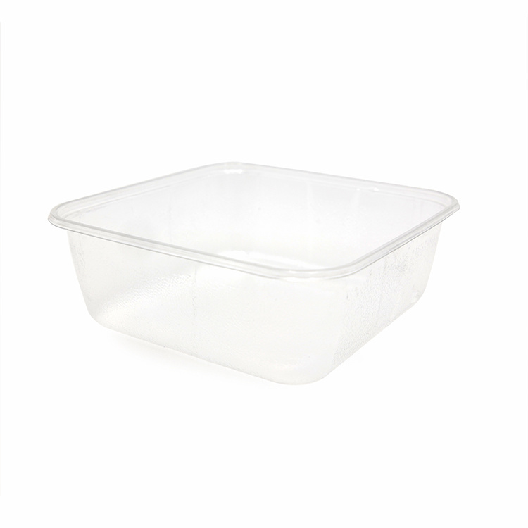 Customizable Clear PET 3 compartment takeaway packaging disposable plastic take away bento Lunch boxes