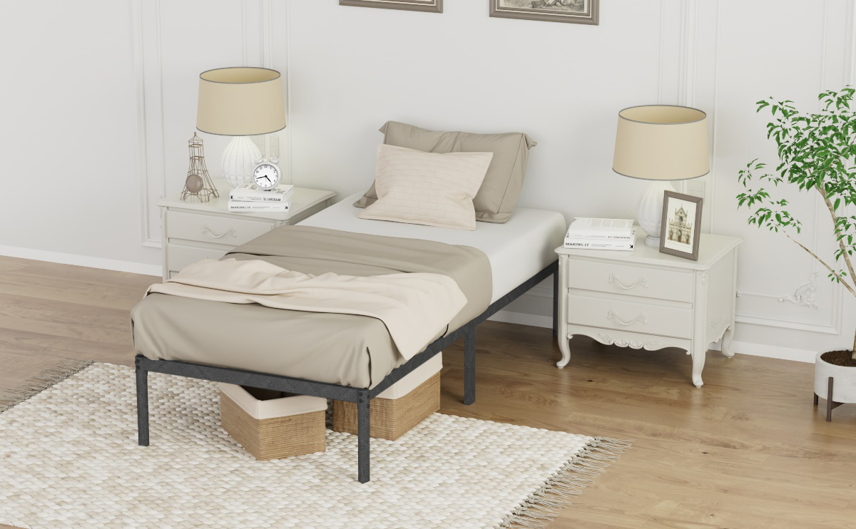 Twin Size Metal Bed