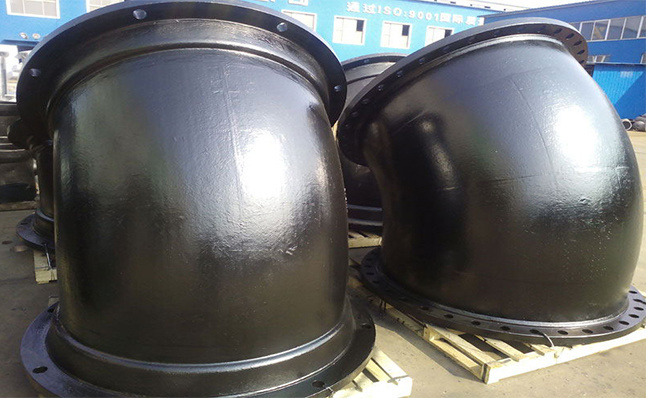 Double flange elbow