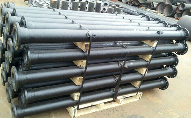 Double flange straight pipe