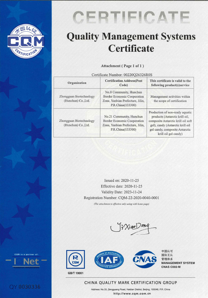 Quality Management System Certification