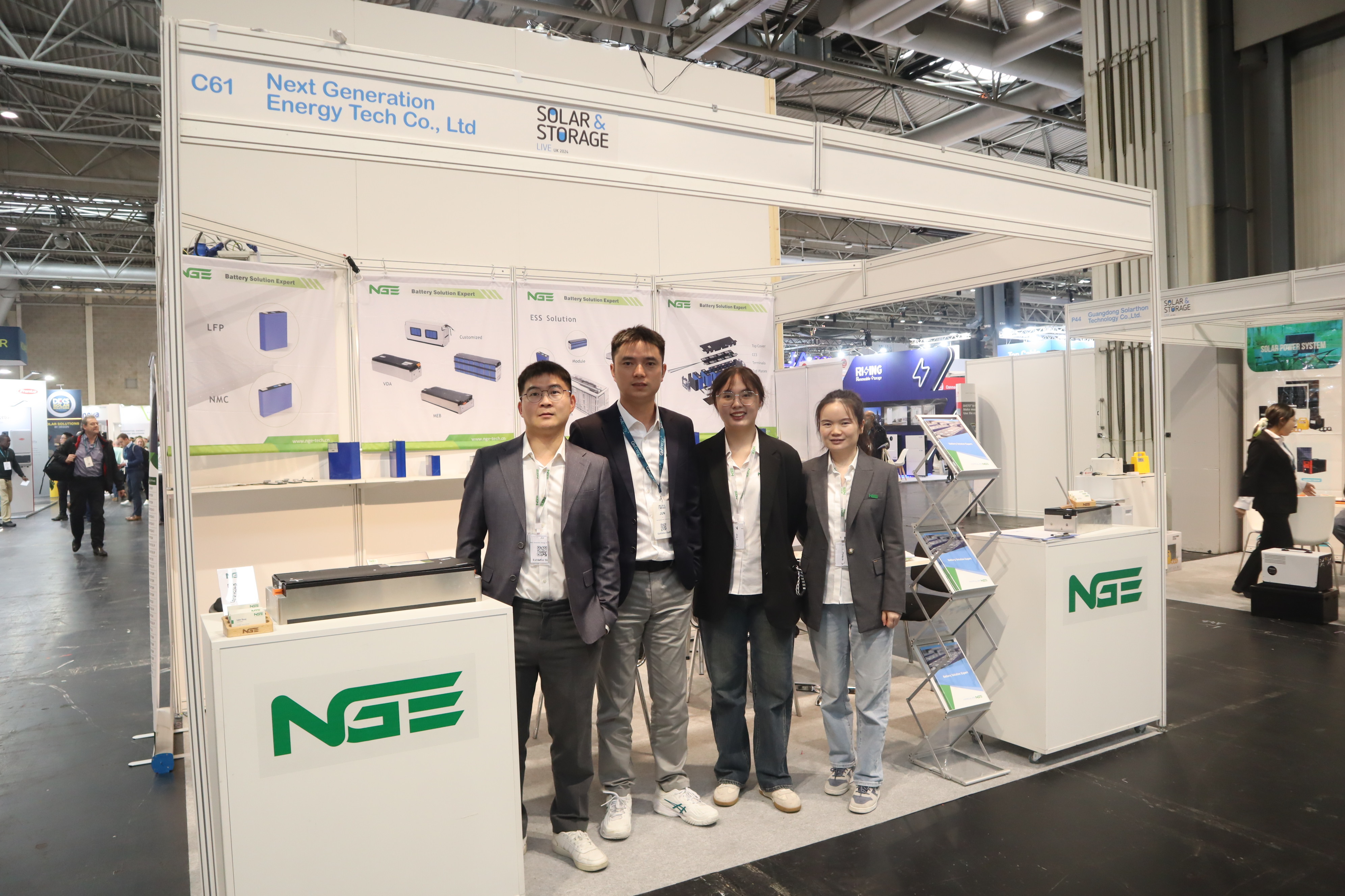 NGE Showcases Innovative Battery Solutions at Solar & Storage Live UK 2024