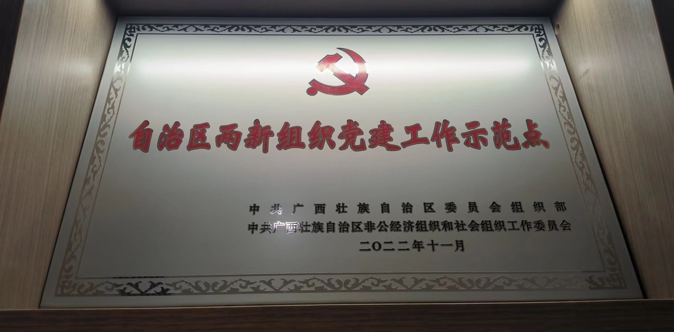 自治區(qū)兩新組織黨建工作示范點(diǎn)