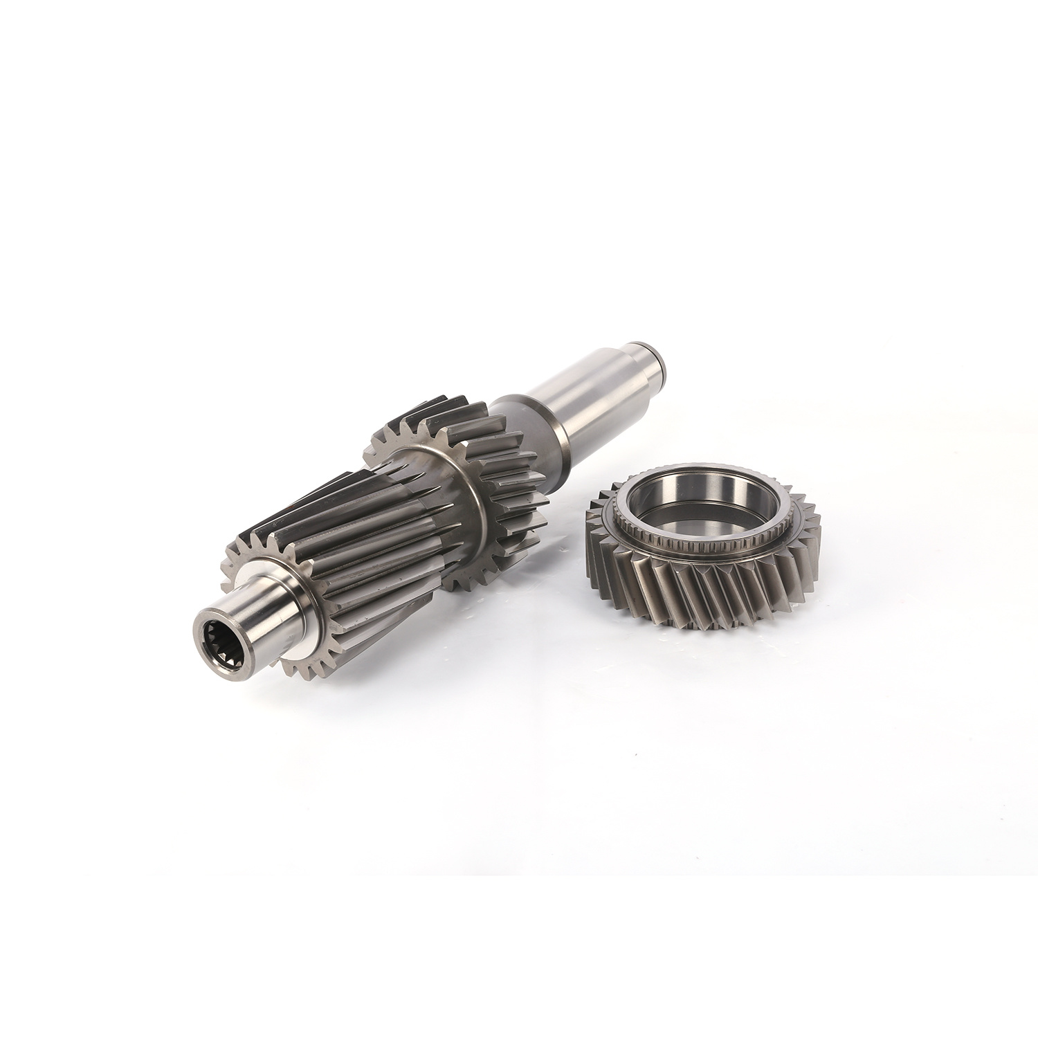 Helical gear shaft for new energy passenger vehicle drive system