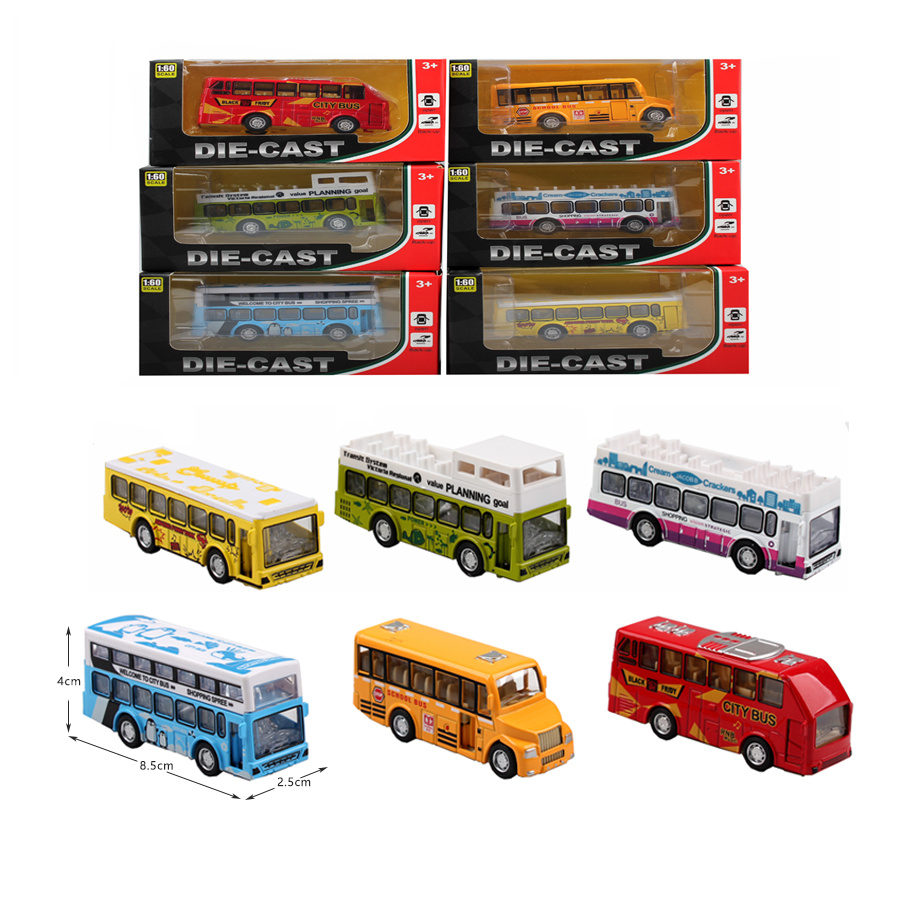 1:60 Diecast Metal bus Model