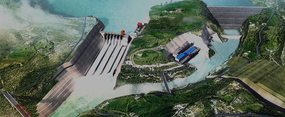 Pakistan. Karot Hydropower Station