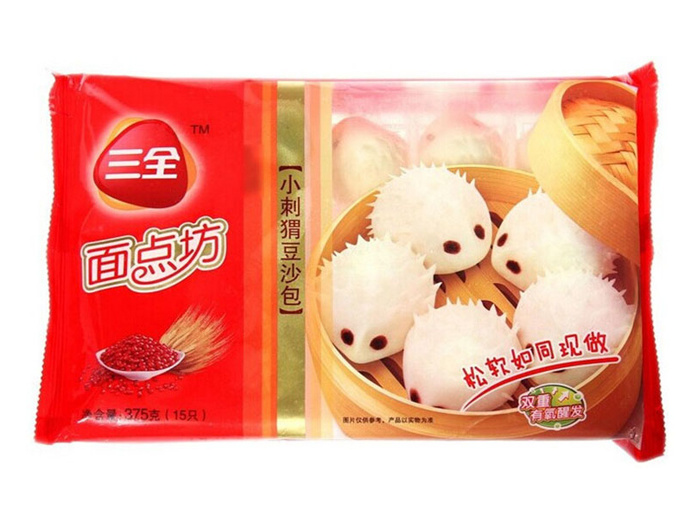 三全小刺猬豆沙包