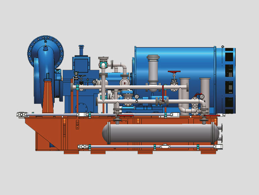 Gas heating fan for nuclear power