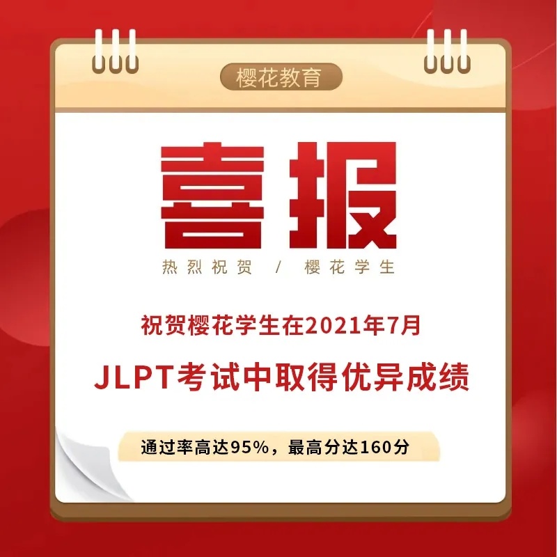 喜报 | 恭喜西安樱花日语学生在JLPT考试中取得佳绩！