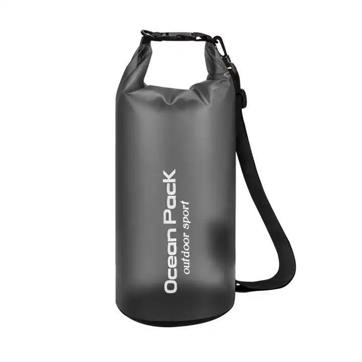 ES2322Custom Logo Dry Sack Outdoor Sports Beach Transparent Ocean Pack Water Proof Swimming Backpack Clear Hiking Wet Waterproof Bag