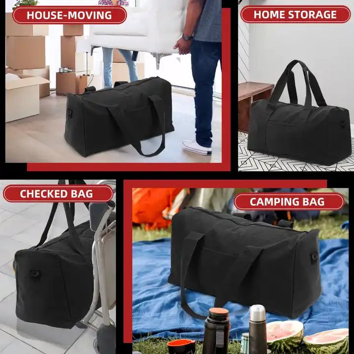 ES2341Large capacity canvas portable men's moving bag outdoor gym bags men overside luggage travel bag